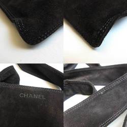 Chanel Bag Mini Shoulder Brown Pochette Diagonal Square Logo Women's Suede CHANEL
