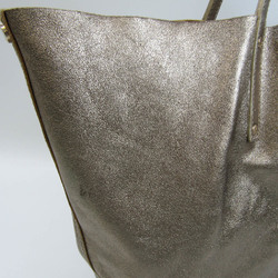 Tiffany Reversible Women's Leather,Suede Tote Bag Gold