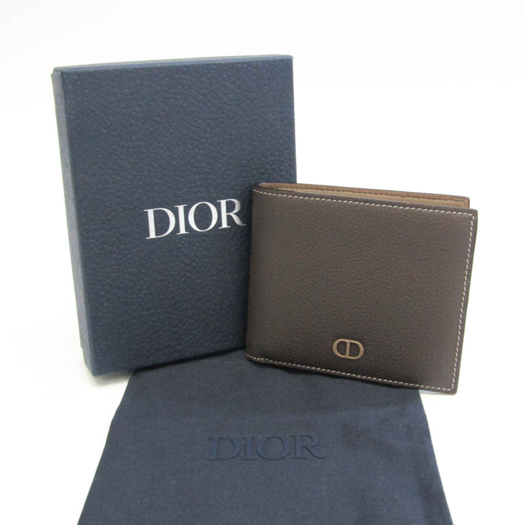 Christian Dior CD ICON 2ESBC027CDI Men,Women Leather Wallet (bi-fold) Gray