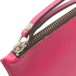 J&M Davidson Women's Leather Clutch Bag Pink