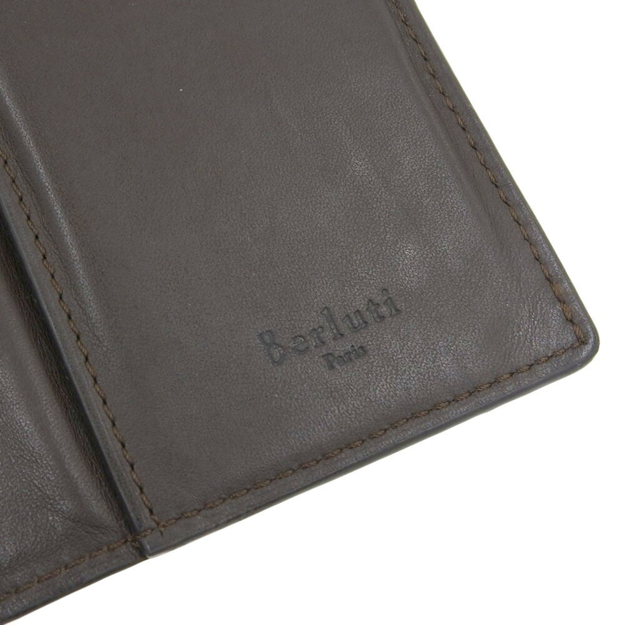 BERLUTI Calligraphy Folio Wallet Brown