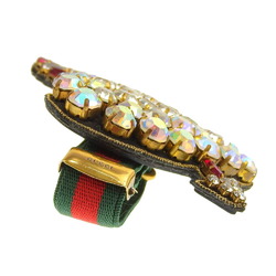 Gucci GUCCI pierced heart bracelet rhinestone crystal arrow luxury