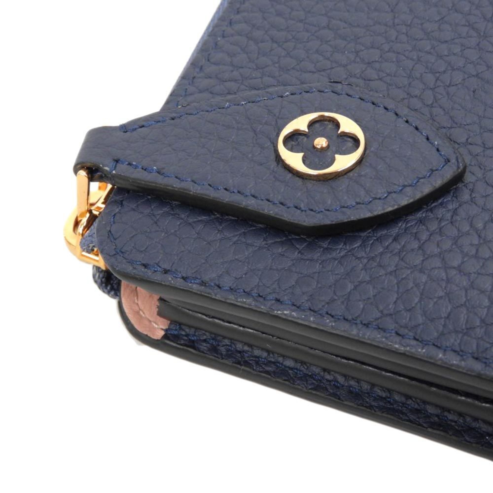 Louis Vuitton LOUIS VUITTON Portefeuille Comet L-shaped zipper long wallet Blue Marine Navy M68582