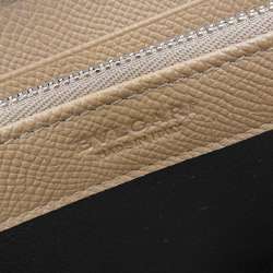 Bvlgari x Fragment BVLGARI FRAGMENT Japan Limited Collaboration Logo Round Zipper Long Wallet Leather