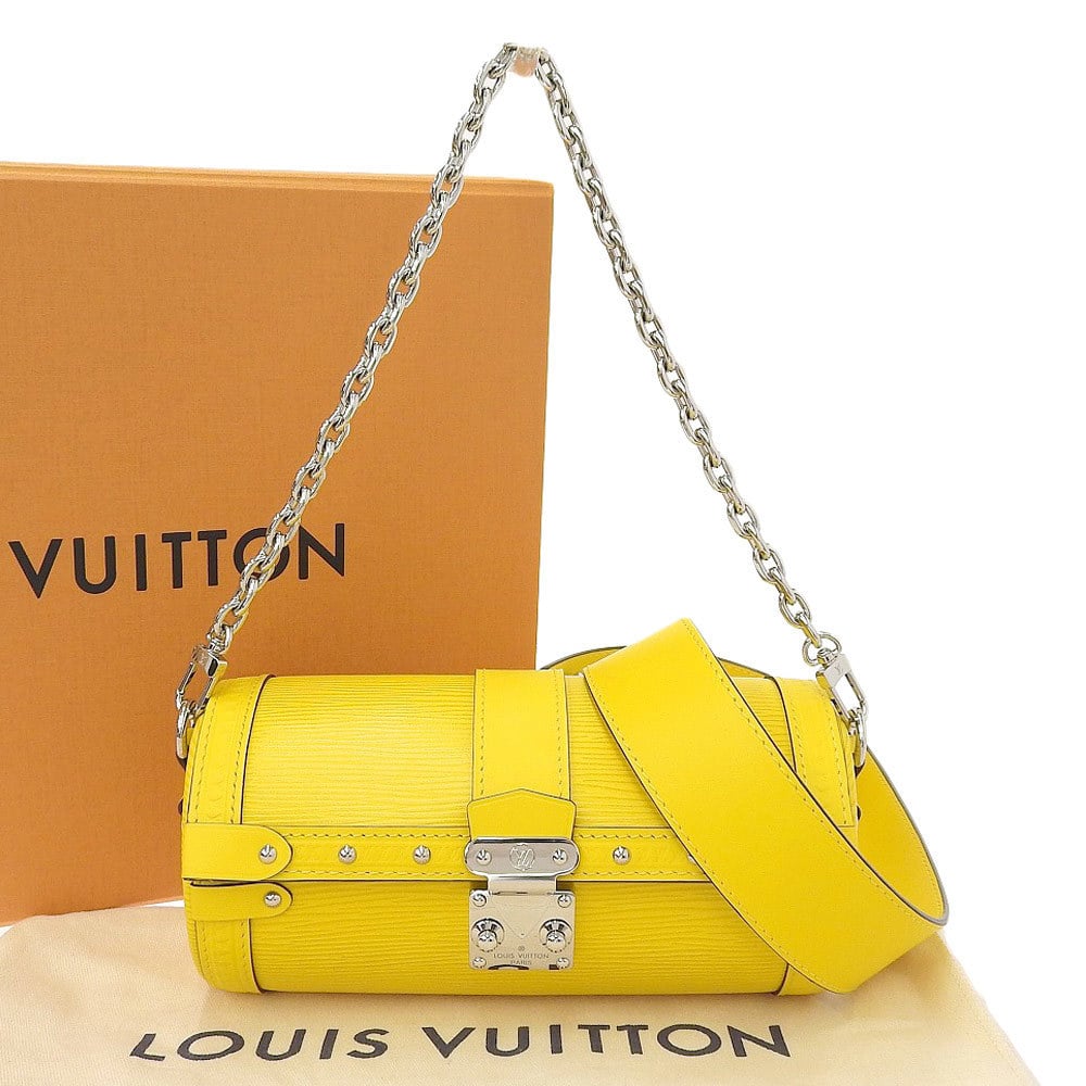 Louis Vuitton LOUIS VUITTON Epi Papillon Trunk Shoulder Bag Jaune Yellow  M58647