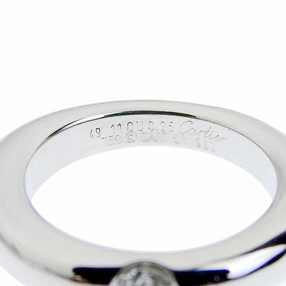 Cartier CARTIER Ellipse diamond ring K18WG 0.25ct 49 No. 9