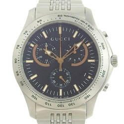 Gucci GUCCI G timeless men's quartz battery watch chronograph black dial 126 2