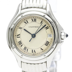 Polished CARTIER Panthere Cougar Stainless Steel Quartz Ladies Watch BF552793