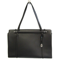 Cartier Cabochon Women's Leather Handbag Black