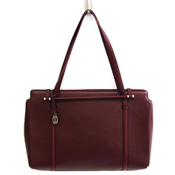 Cartier Cabochon Women's Leather Handbag Bordeaux