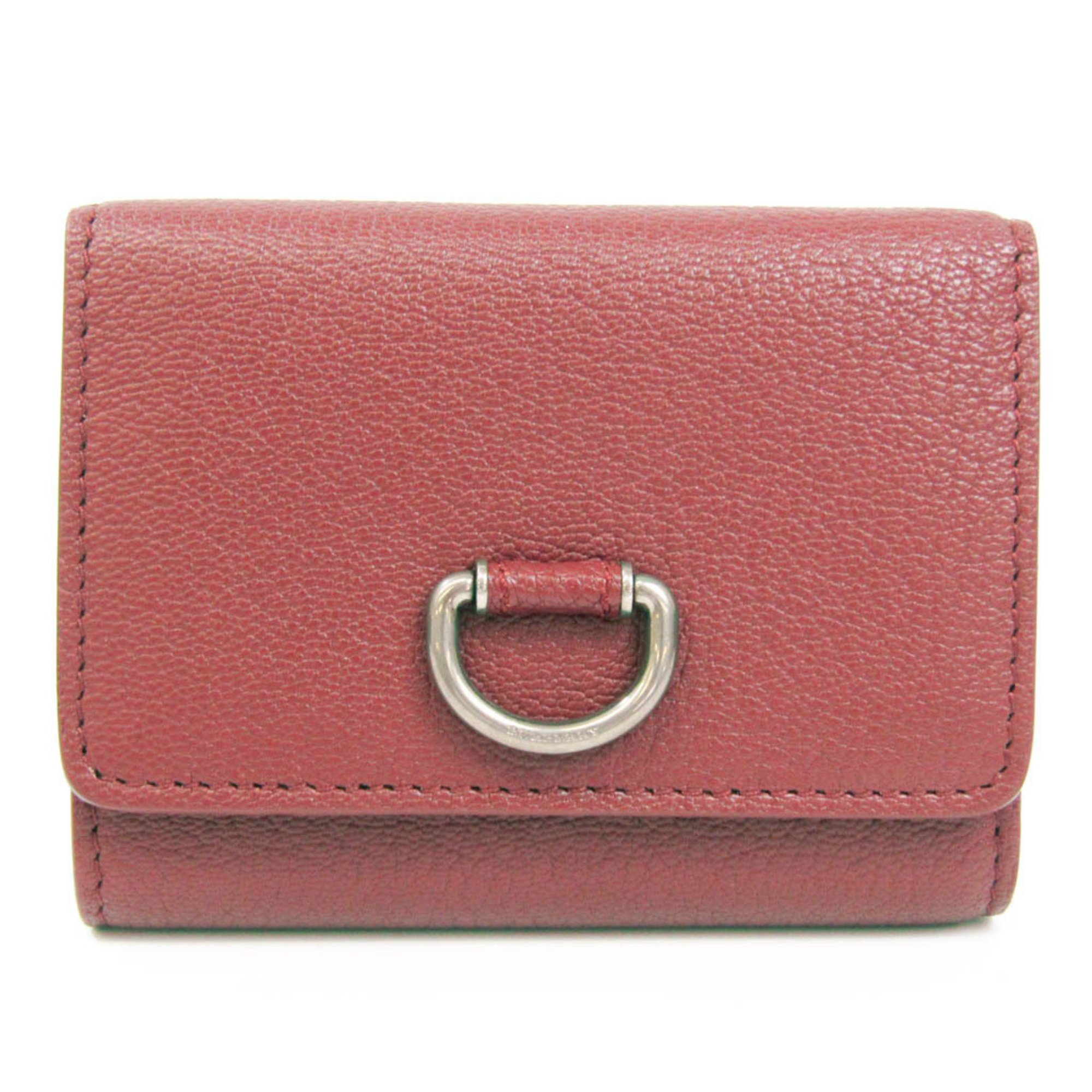 Burberry 8005356 Women,Men Leather Bill Wallet (tri-fold) Red Color