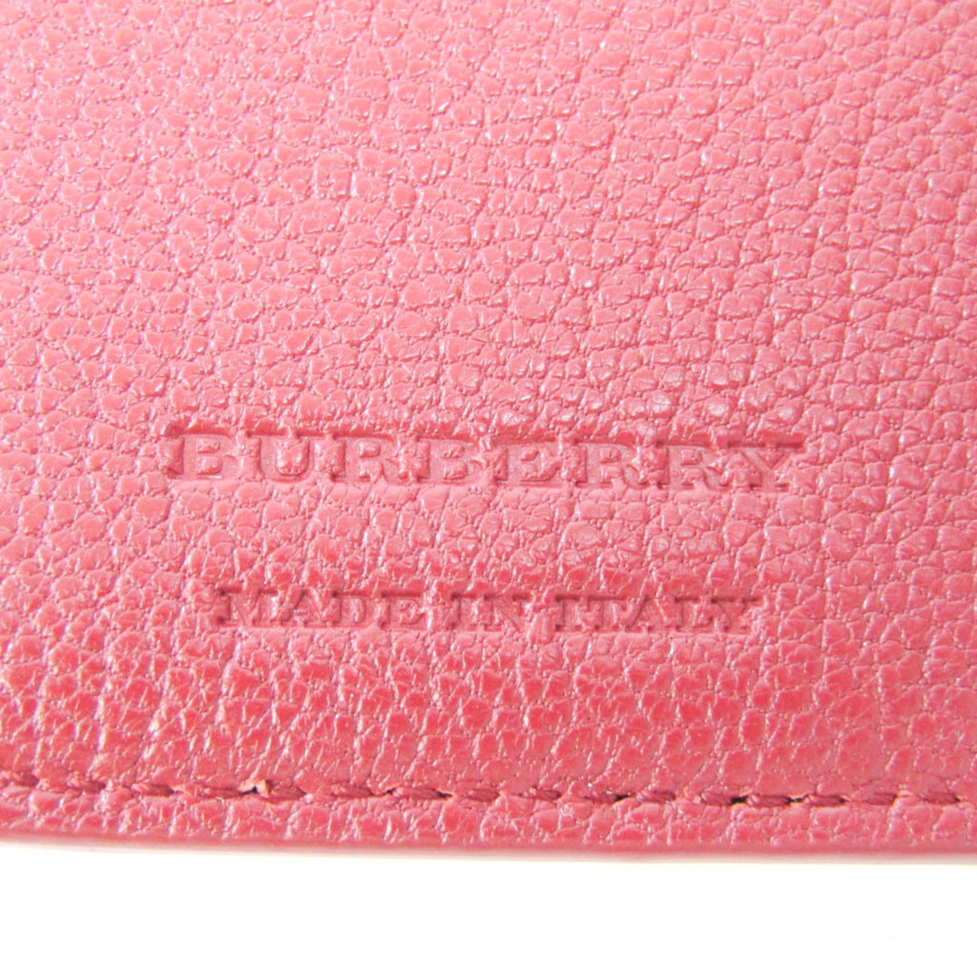 Burberry 8005356 Women,Men Leather Bill Wallet (tri-fold) Red Color