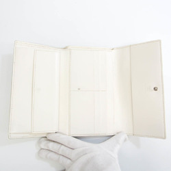 Goyard Varenne 51 Men,Women Leather,Coated Canvas Long Bill Wallet (bi-fold) White