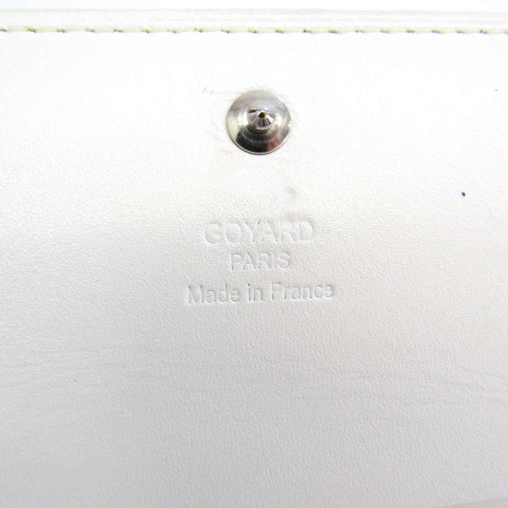 Goyard Varenne 51 Men,Women Leather,Coated Canvas Long Bill Wallet  (bi-fold) White | eLADY Globazone