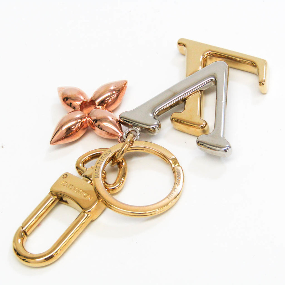 Louis Vuitton LV New Wave Key Holder M68449 Keyring (Gold,Silver)