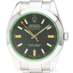 Polished ROLEX Milgauss Stainless Steel Automatic Watch 116400GV BF550674
