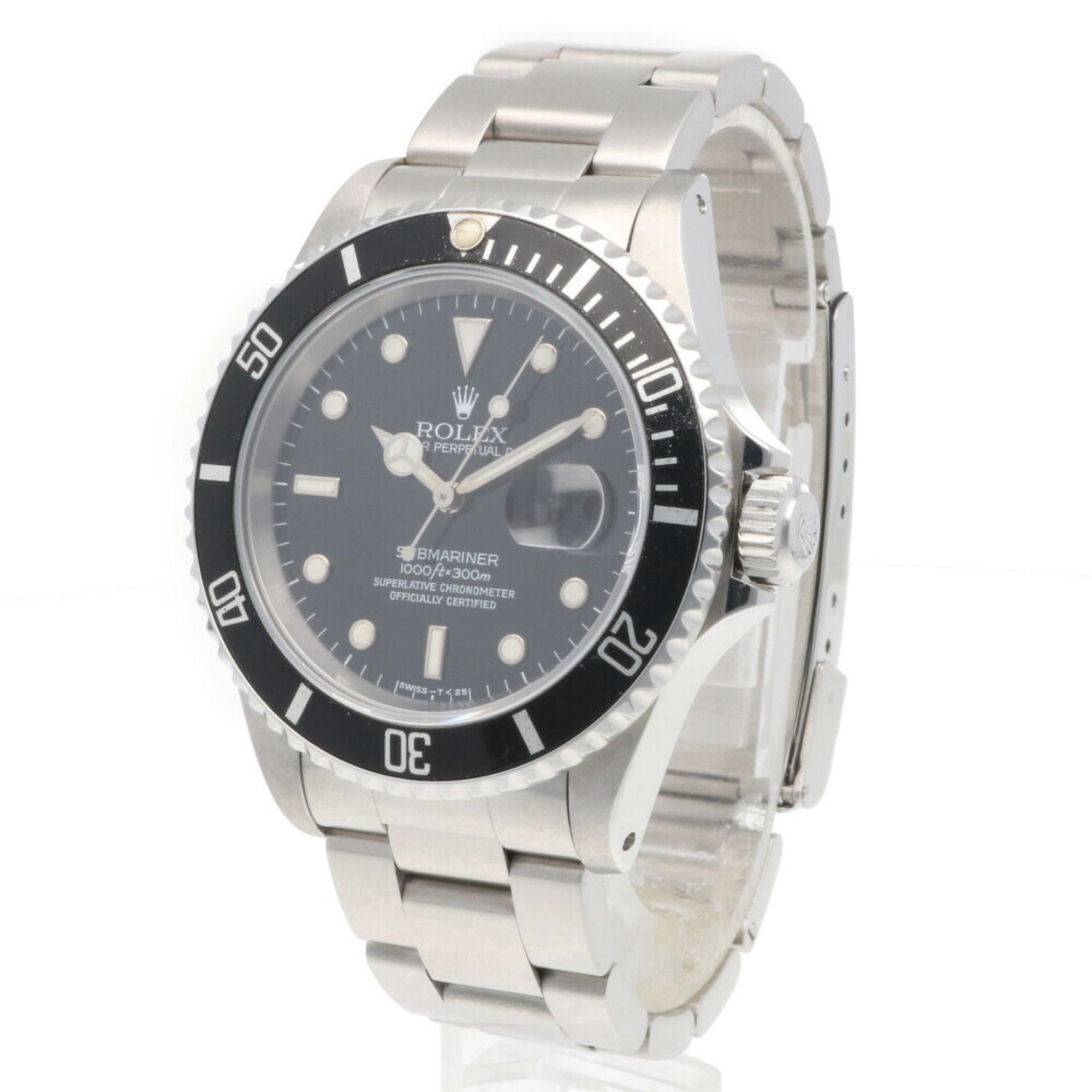 Rolex Submariner Oyster Perpetual Watch Stainless Steel 16610 Men's