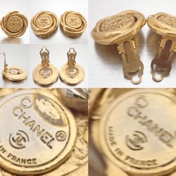 Chanel CHANEL earrings here mark gold metal material logo ladies