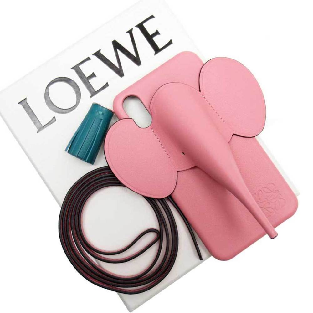 Loewe iPhone X/XS Case Elephant Pink Calf 103.30AB05 | eLADY Globazone