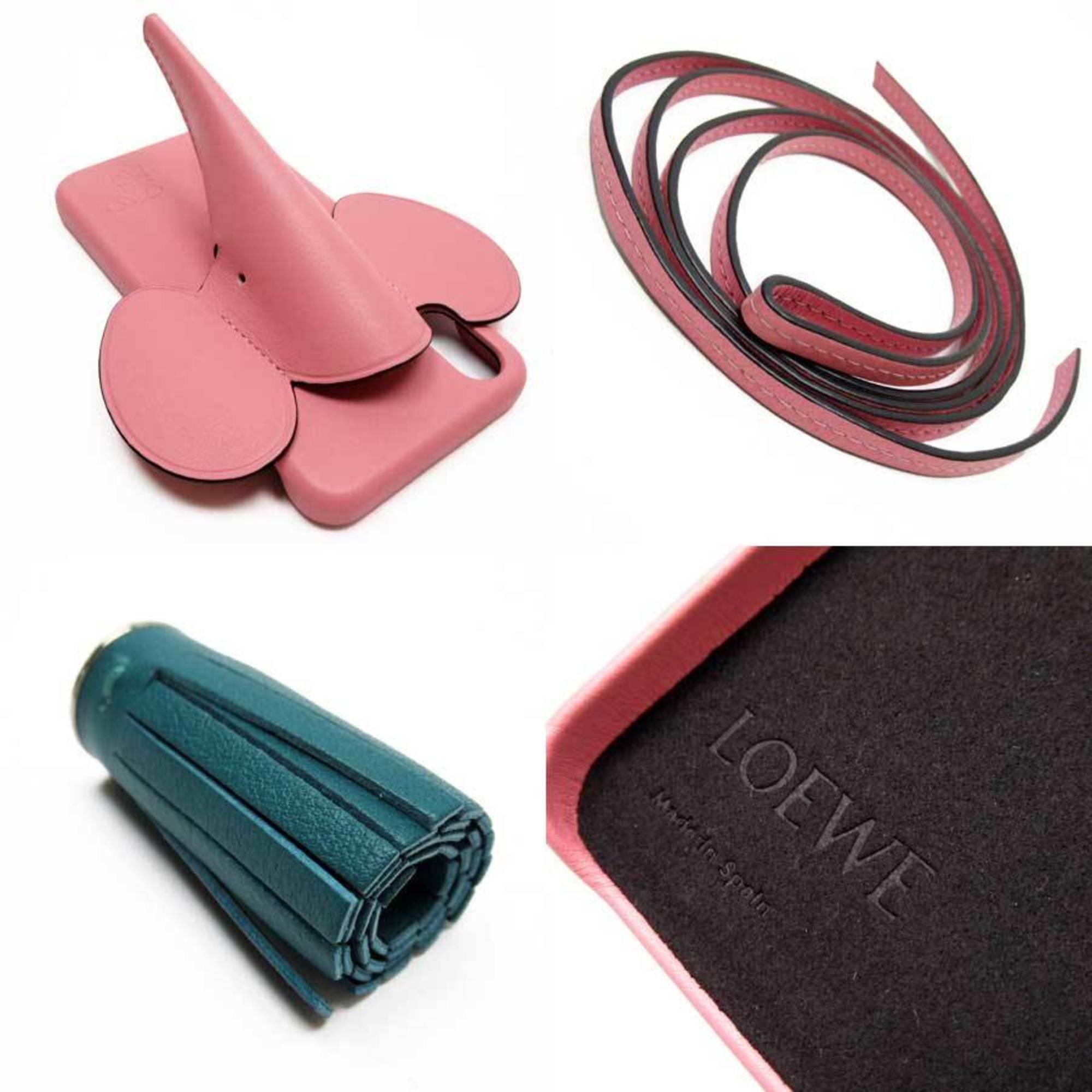 Loewe iPhone X/XS Case Elephant Pink Calf 103.30AB05
