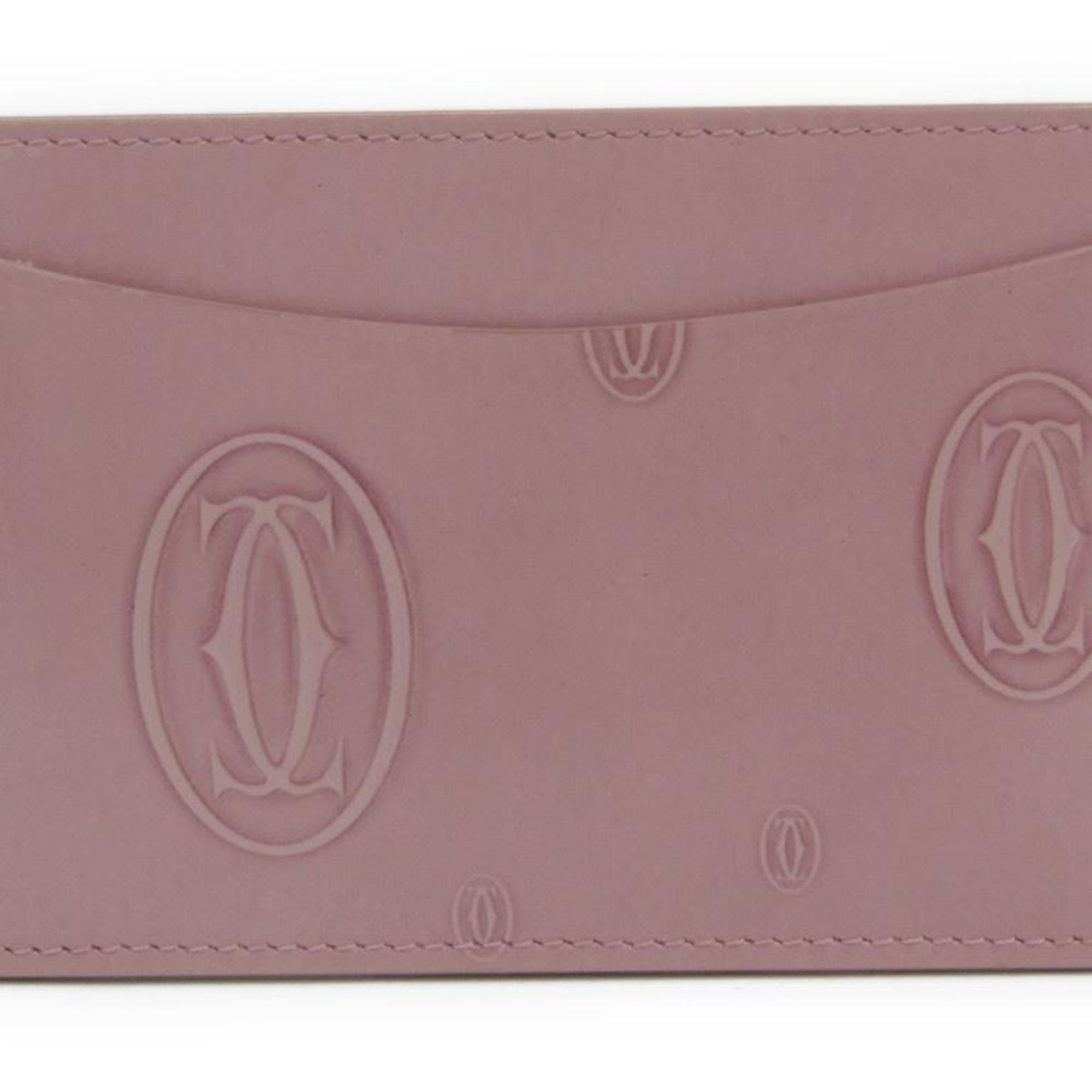 Cartier Happy Birthday Leather Card Case Pink L3000788