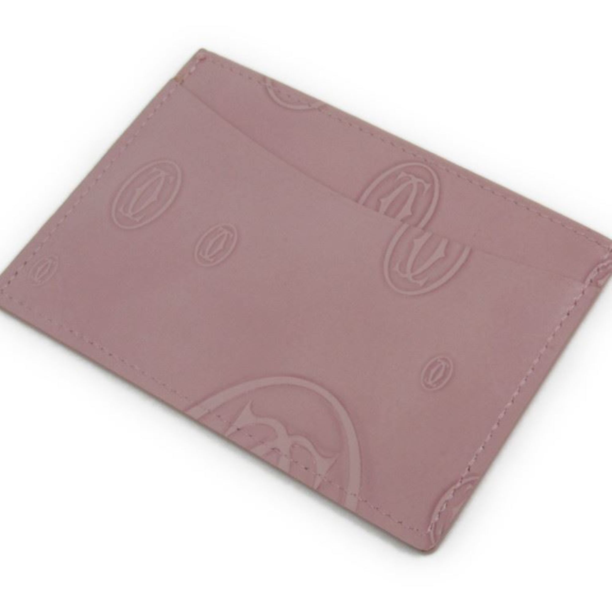 Cartier Happy Birthday Leather Card Case Pink L3000788