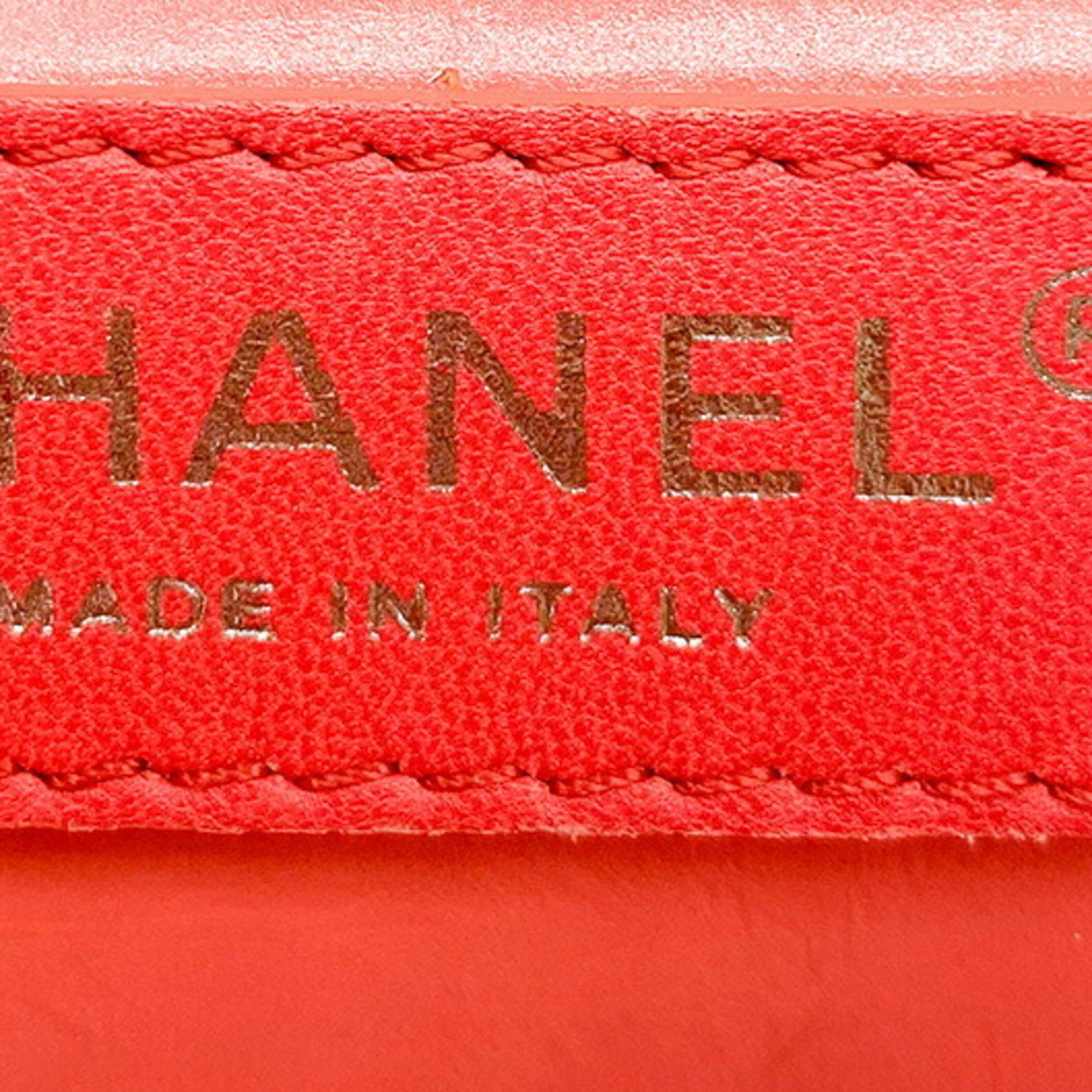 CHANEL Chanel rucksack matelasse clear pink