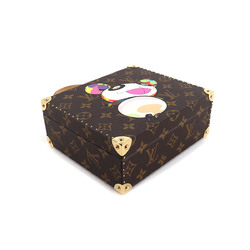 Louis Vuitton LOUIS VUITTON Monogram Panda Jewelry Box Case Takashi Murakami M92478 Gold Hardware Jewel