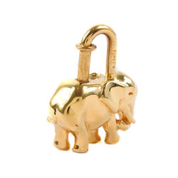 Hermes Elephant Gold-plated Unisex Cadena A-Rank