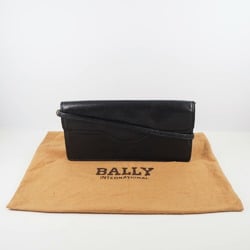 Bally Barry Chain Shoulder Leather Black Women's Bag