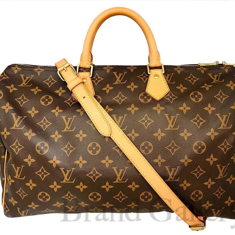 Louis Vuitton Speedy Bandouliere 40 Shoulder Bag Boston Handbag With Strap  Keepall Monogram Brown M41110 AA1131