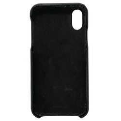 Celine iPhone X Xs cover black U-NO-1619 banker leather CELINE grain ladies' men's