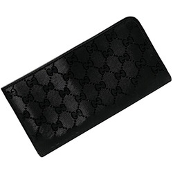 Gucci Long Wallet Black Imprime 245978 PVC Leather GUCCI Coated Men's Women's GG Pattern