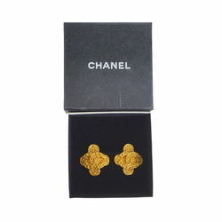 Chanel CHANEL Flower Coco Earrings Gold Women's 94A
