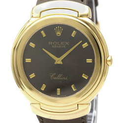 Vintage ROLEX Cellini 18K Yellow Gold Quartz Mens Watch 6623 BF550671