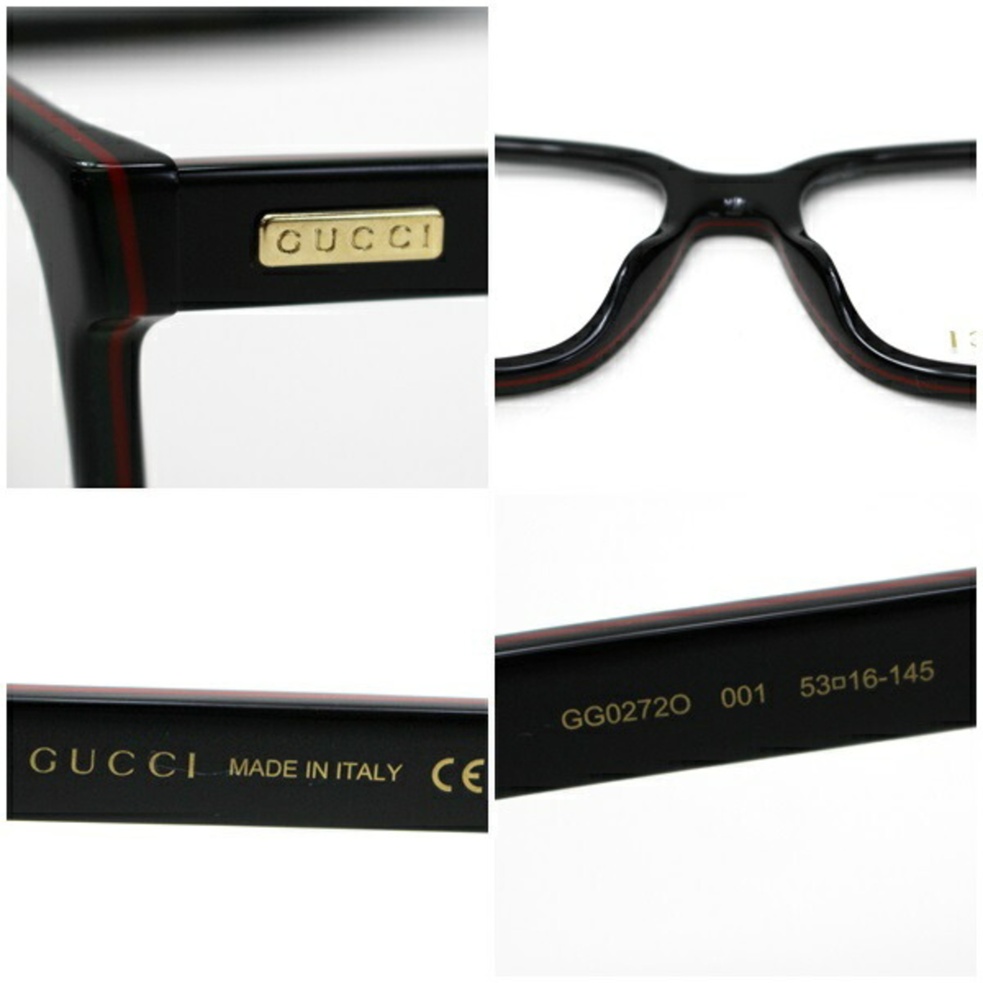 Gucci glasses frame GG2720 53 ro 16-145 black Sherry line GUCCI ladies