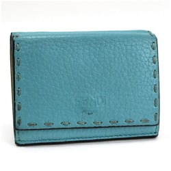 Fendi Selleria trifold wallet 8M0395 light blue FENDI ladies with coin purse