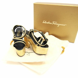 Salvatore Ferragamo Ferragamo Ornament Miniature Sandals Black Gold Figurine Interior Accessory Salvatore