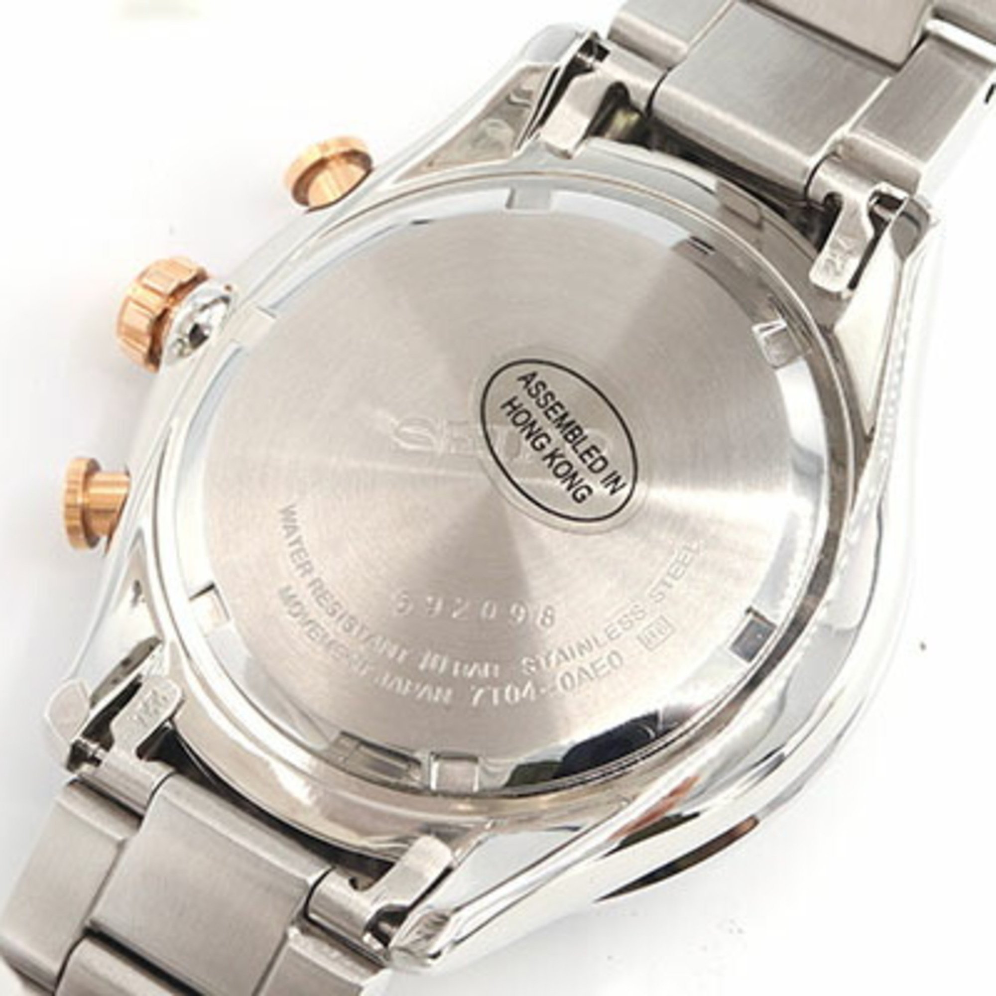 SEIKO men's watch overseas model big date chronograph SPC151P1 dark gray dial bar index stainless steel quartz wristwatch business calendar