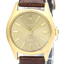 Vintage ROLEX Cellini 3800 18K Yellow Gold Ladies Hand-Winding Watch BF553404