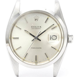 Vintage ROLEX Oyster Date Precision 6694 Steel Hand-winding Mens Watch BF553025