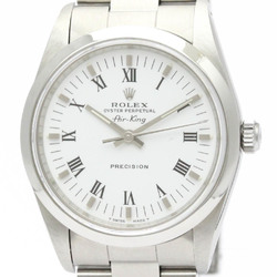 Polished ROLEX Air King 14000M N Serial Steel Automatic Mens Watch BF553049