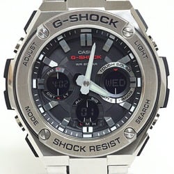 CASIO Casio men's watch G-SHOCK G steel G-STEEL GST-S110D solar radio silver black dial