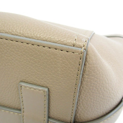 J&M Davidson Women's Leather Shoulder Bag Light Beige