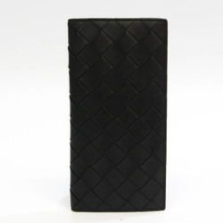 Bottega Veneta Men's Leather Long Bill Wallet (bi-fold) Black