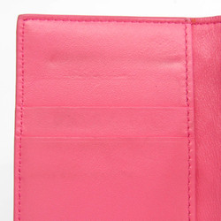 Bottega Veneta Intrecciato Women's Leather Key Case Pink