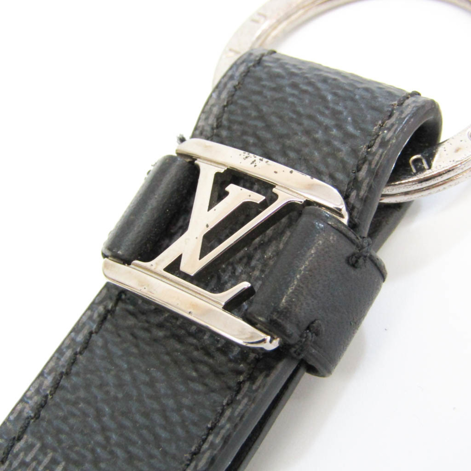 Louis Vuitton Damier Graphite LV Dragonne M62706 Keyring (Damier Graphite)