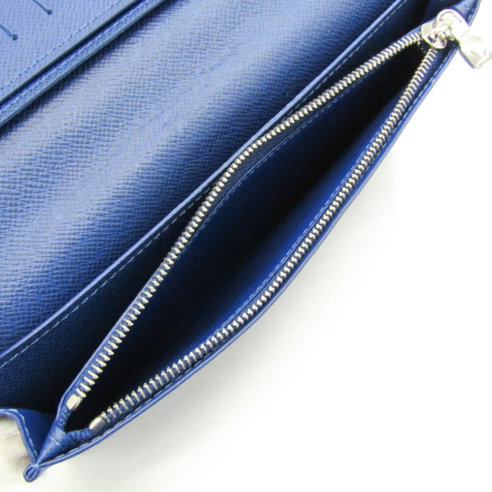 Louis Vuitton Taiga Brazza Wallet, Blue