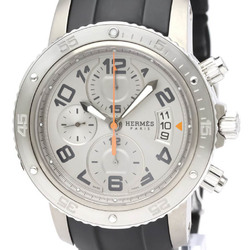 Polished HERMES Clipper Diver Chronograph Titanium Mens Watch CP2.941 BF553042