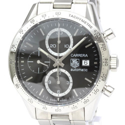 Polished TAG HEUER Carrera Chronograph Steel Automatic Watch CV2016 BF553336